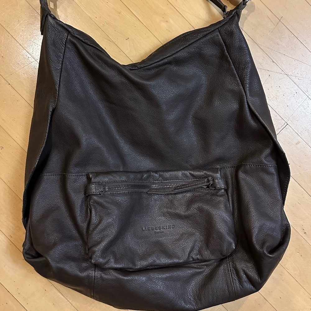 Brown Vegan tote shopper bag, P1384 - Picture 2 of 7